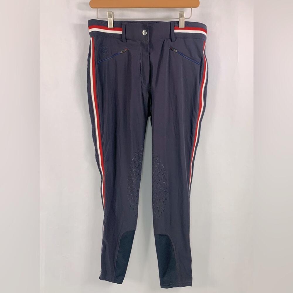 Piper Equestrian‎ Riding Pants High Waist Horseback Full Seat Breeches Size 32 R
